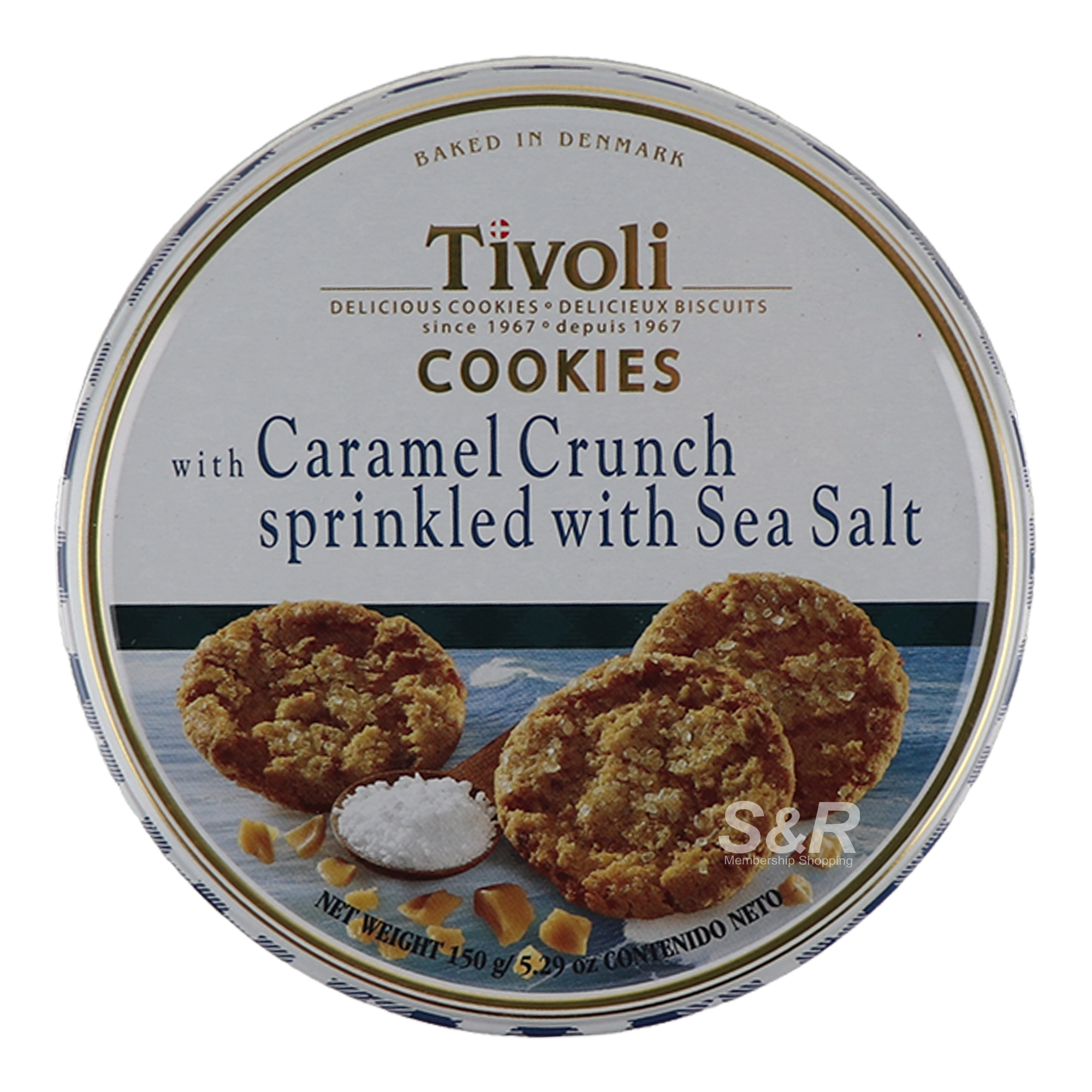 Tivoli Cookies Caramel Crunch With Sea Salt 150g Tivoli Cookies Caramel Crunch With Sea Salt 150g